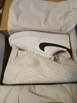 Air force one black nike swoosh
