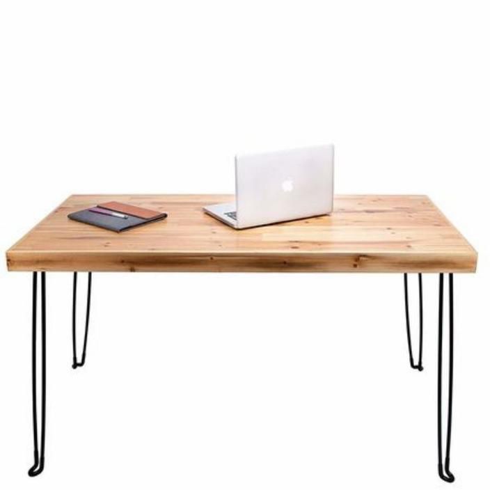 SLEEKFORM Folding Desk Lightweight Portable Wood Table 47"x 24" | Small Wooden Foldable Workstation for Study Writing Computer PC Laptop | Industrial 
