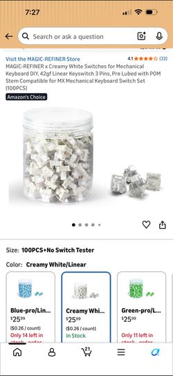 Switches for mechanical keyboard