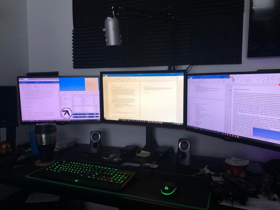 Triple Monitor Setup - All Three + Stand For $200