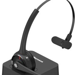 Bluetooth Headset with Microphone & Charging Base