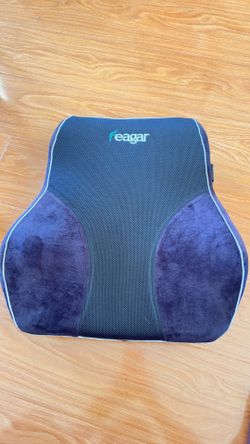 Pre Own Black Memory Form Back Support with Adjustable Straps