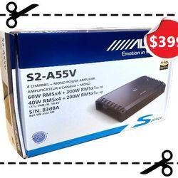 Alpine S Series 5 Channel Speaker System Amplifier 1080 Watts S2-A55V Amp 🚨 Payment Options Available 🚨 No Credit Needed 🚨 