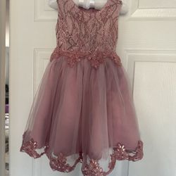 Pink Sequin dress 2T-3T