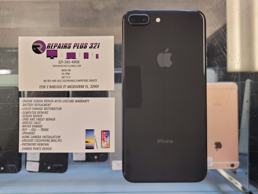 Unlocked Black iPhone 8 Plus 64gb