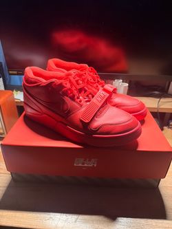 Nike Air Alpha Force Mid-Top Sneakers Red