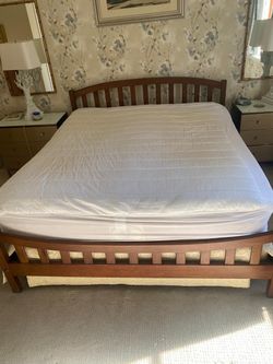 King bed mattress not included