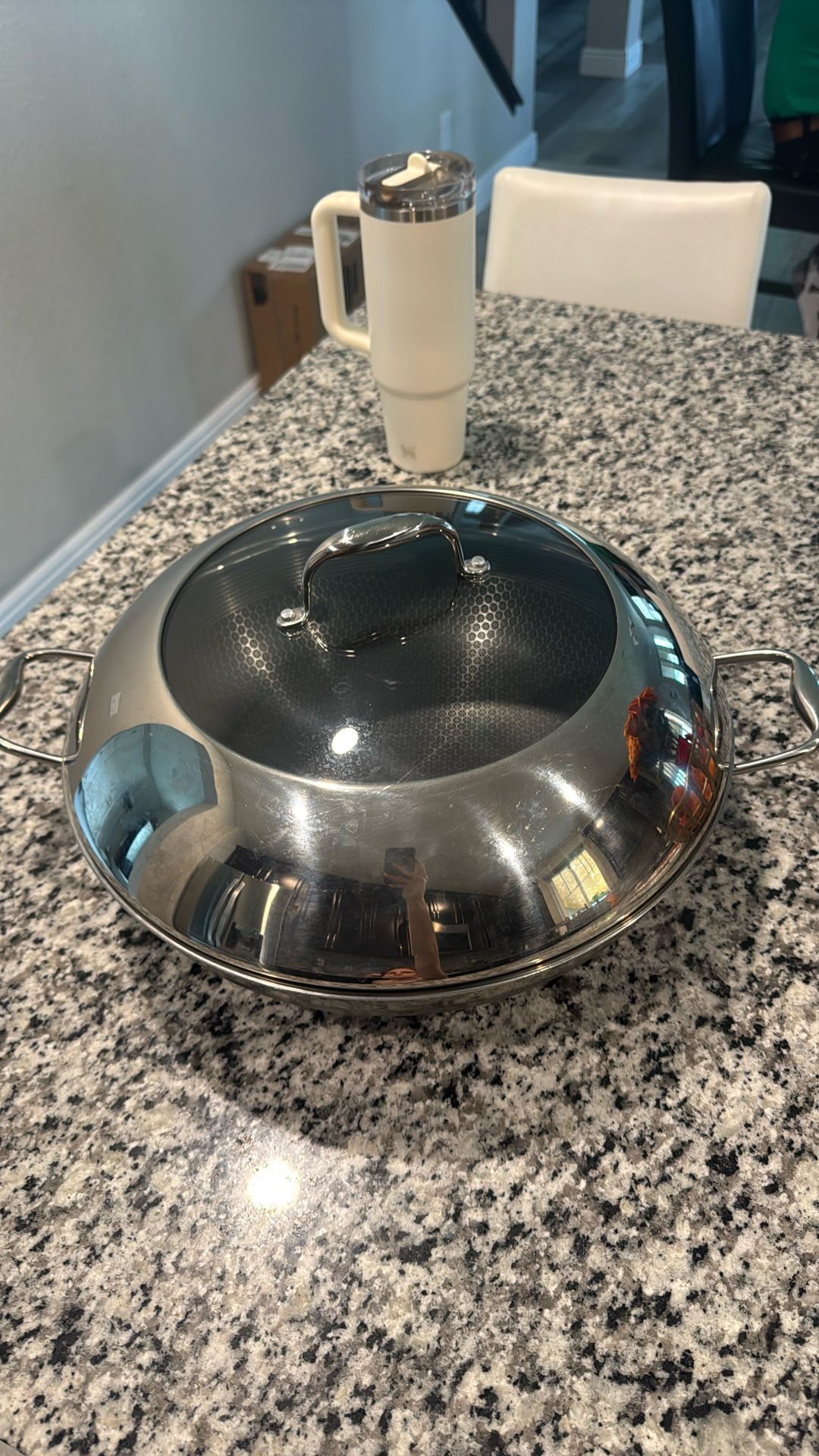 Hexclad Hybrid Fry Pan With Lid, 14”