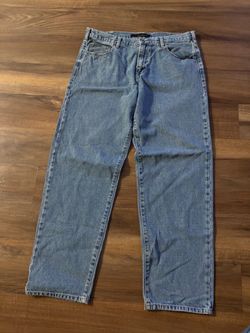 Men's Light Wash Straight Leg Jeans