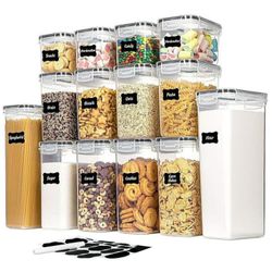 Vtopmart Airtight Food Storage Containers Set, Vtopmart 14pcs Plastic