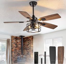 42 inch Ceiling Fan with Light and Remote