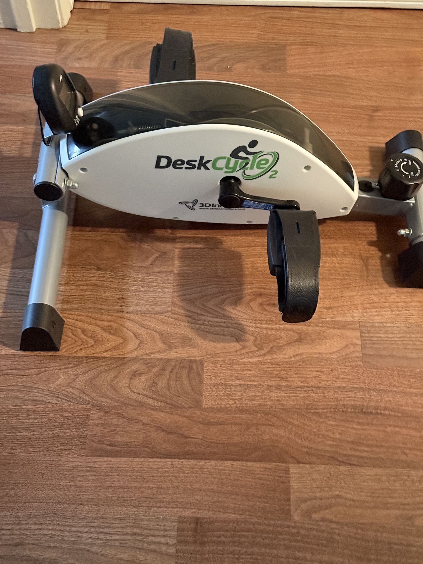 DeskCycle 2 Under Desk Exercise Bike – Quiet Magnetic Pedal Exerciser –