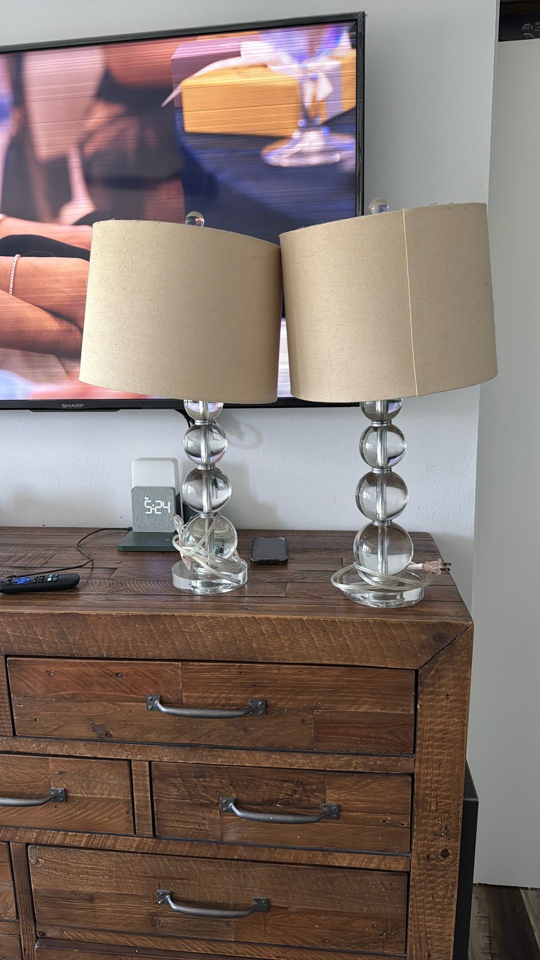 Crate And Barrel Side Lamps