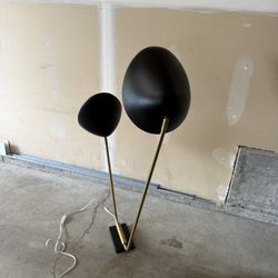 West Elm Curvilinear Mid-Century Double Swing Arm Sconce Light 