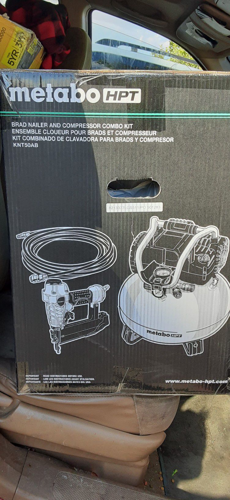 Brand New Metabo air compressor with gun and air hose