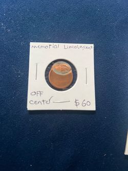 Lincoln Cent (Off center)