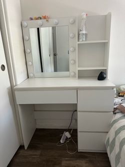 white vanity