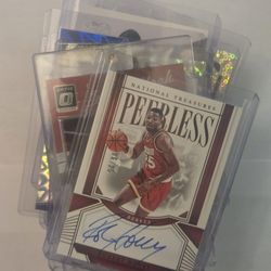 20 Autographed Basketball Cards, Serial Numbered And Non Numbered Cards