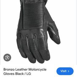 Bronzo Leather Motorcycle Gloves