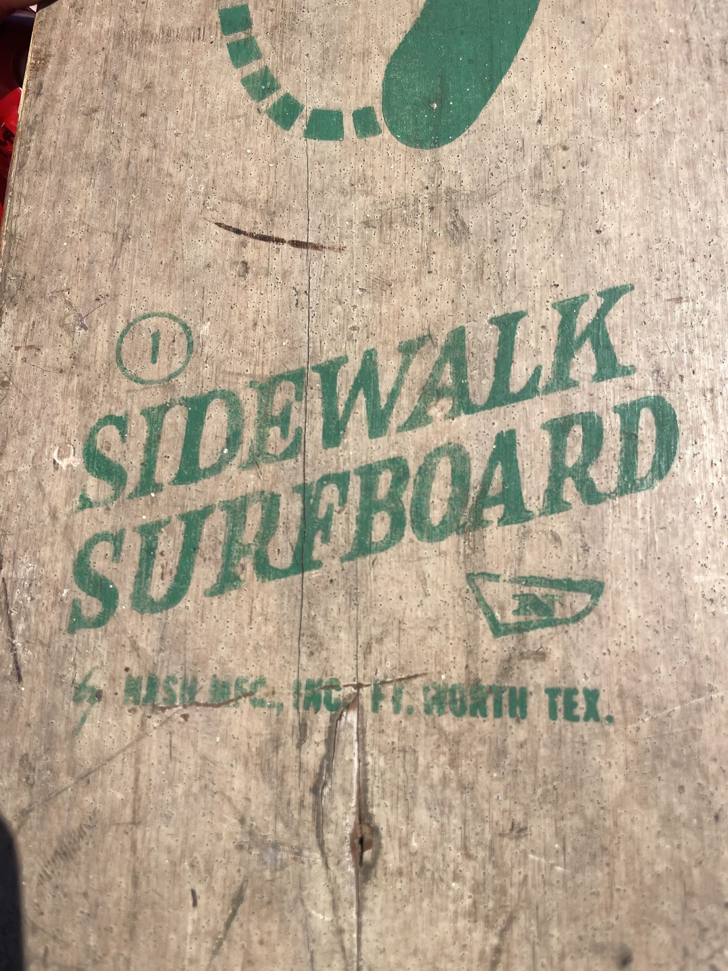Vintage Sidewalk Surfboard 