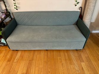 Velvet Convertible Sleeper Sofa Couch with Storage