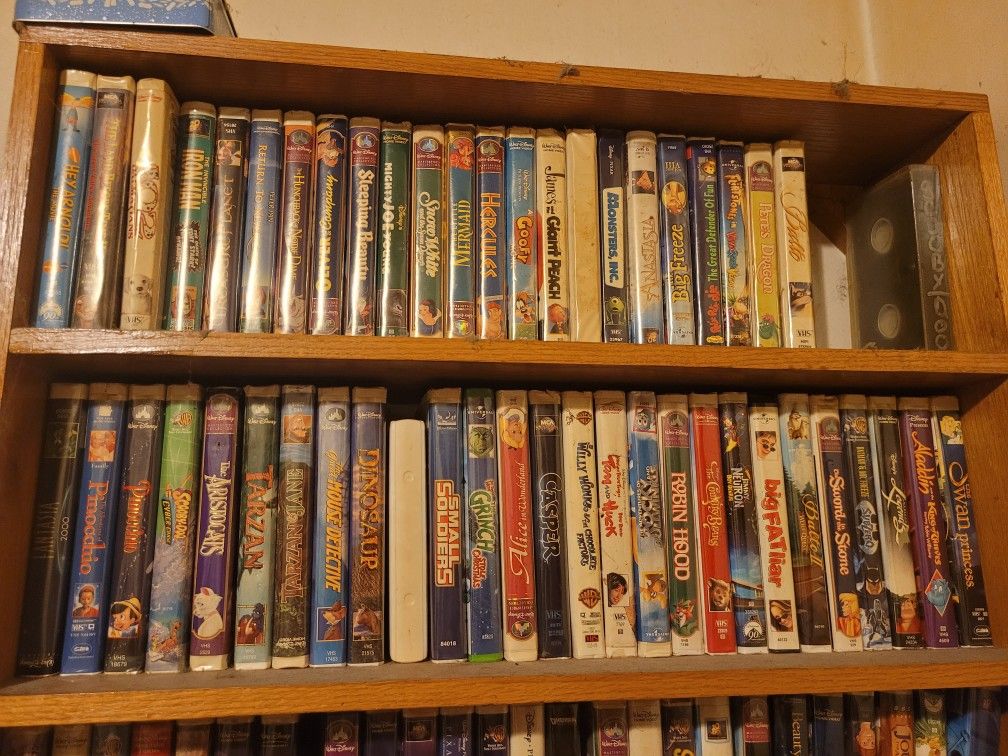 Collection Of Disney And Other Vhs Tapes