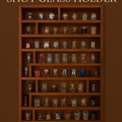Rustic Shot Glass Rack – Custom Sizes Available