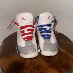 PO: Kid's Jordan 13 Retro You Whiteish/Fire Red-French Blue