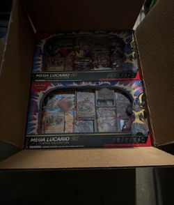 Pokemon TCG Mega Lucario ex Premium Figure Collection Box Factory case of 6