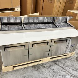 NSF🍕 Polarman Pizza Prep Table 94 3/16" Commercial NEW