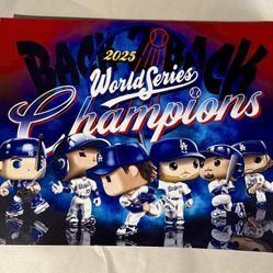 Los Angeles Dodgers World Series 2025 Funko Style Print