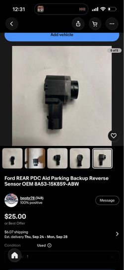 Ford reverse sensor