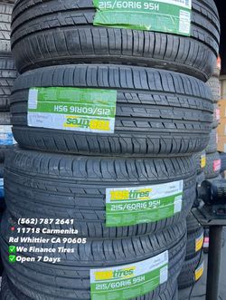 215/60/16 tbb a/s Set of Tires Installed and Balanced Set de Llantas Nuevas Instaladas y Balanceadas