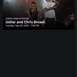 Usher and Chris Brown @ State Farm Stadium Floor Seats
