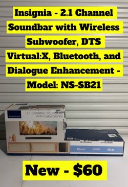 Soundbar and wireless subwoofer