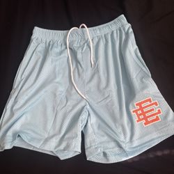 eric emanuel shorts light blue