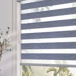 Zebra Blinds dark gray.                                                           Se Habla Español.
