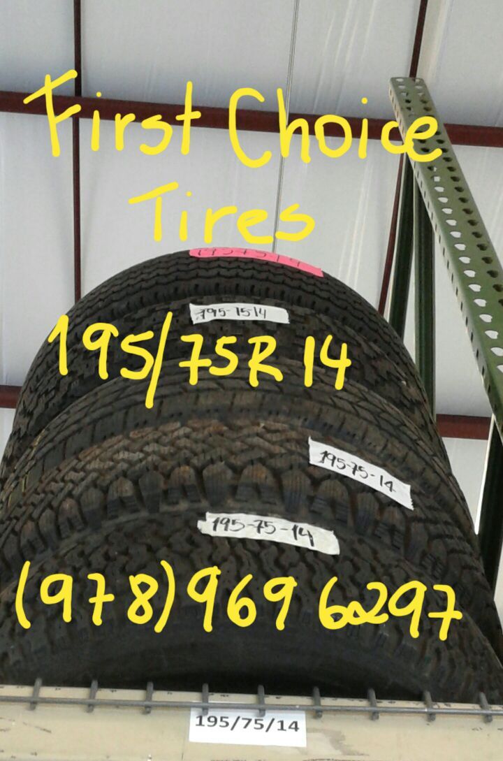 USED TIRES 195/75R14 VERY GOOD CONDITION