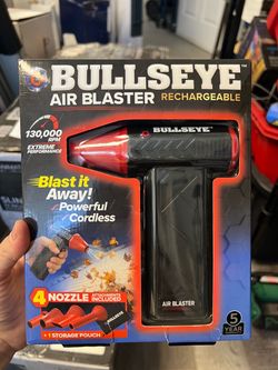 BULLSEYE 8.96-oz Rechargeable Cordless 130000RPM Electric Air Blaster