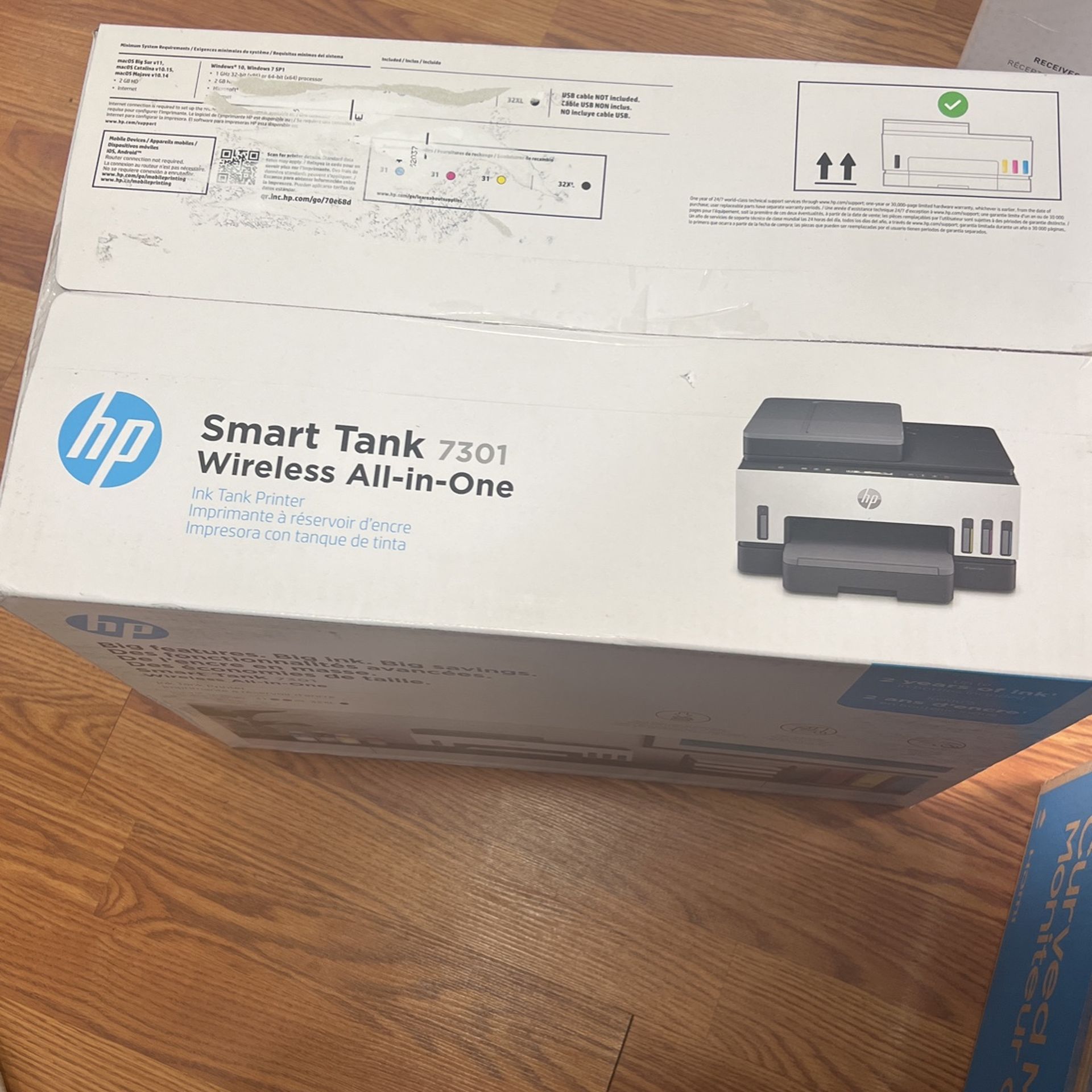 HP Smart Tank 7301 Wireless All-in-One Cartridge-free Ink Tank Printer, up to 2 years of ink included (28B70A