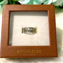 NWT COACH Signature C Ring