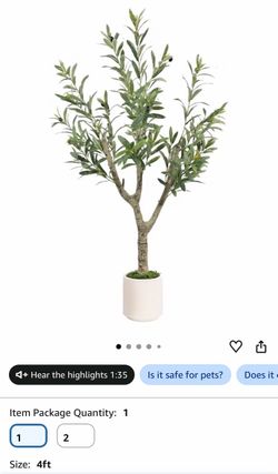 Artificial plant 4 ft new $$35