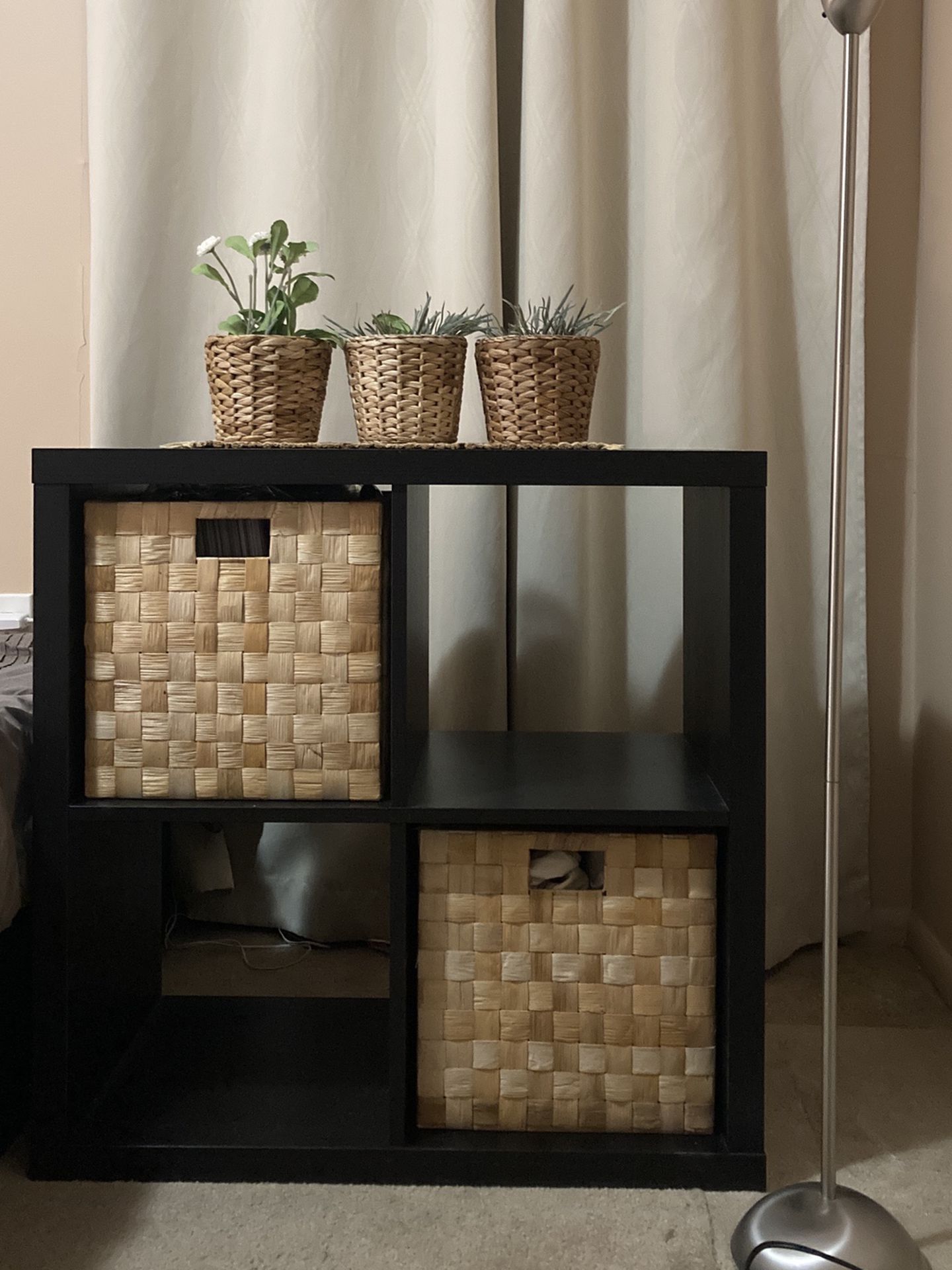 Shelf Unit With Two Storage Boxes