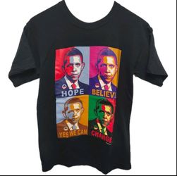 Barack Obama 2008 RARE Vintage T-Shirt by artist Shepard Fairey NEW