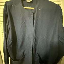 Adar Uniforms Navy Scrub Jacket