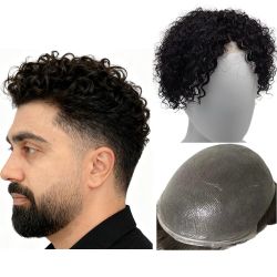 Human hair toupee