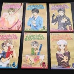 Like New Absolute Boyfriend Shojo Romance English Manga Volumes 1-6