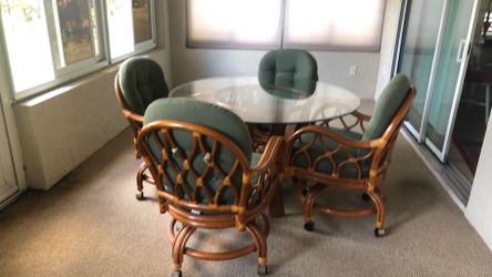 Chairs And Table. 48”round