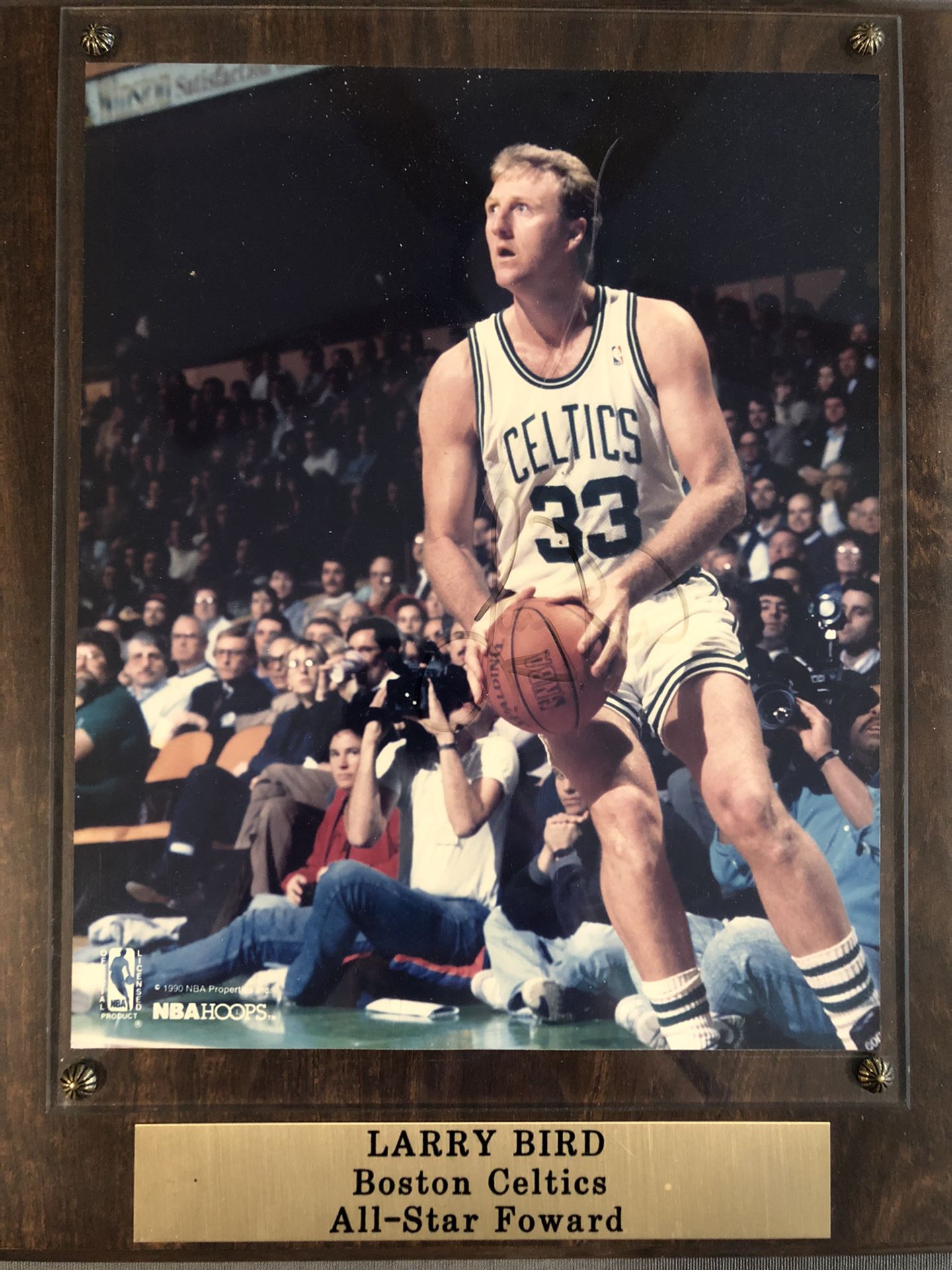 Boston Celtics Larry Bird Autographed Plaque
