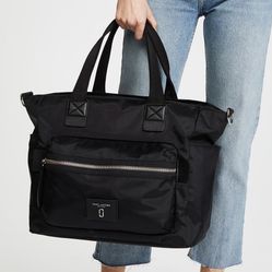 Marc Jacobs Biker Nylon Baby Diaper Bag in Black